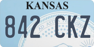 KS license plate 842CKZ
