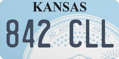 KS license plate 842CLL