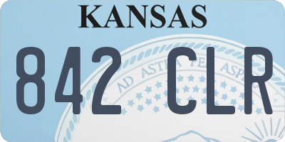 KS license plate 842CLR
