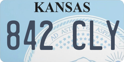 KS license plate 842CLY
