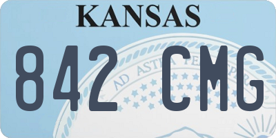 KS license plate 842CMG