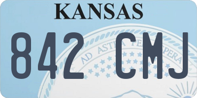 KS license plate 842CMJ