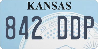 KS license plate 842DDP