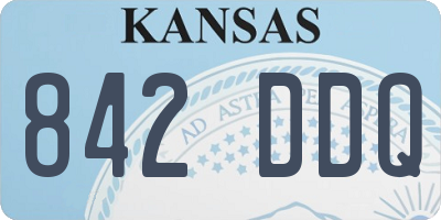 KS license plate 842DDQ