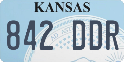 KS license plate 842DDR