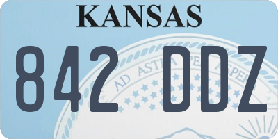 KS license plate 842DDZ