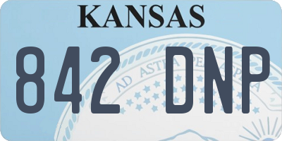 KS license plate 842DNP