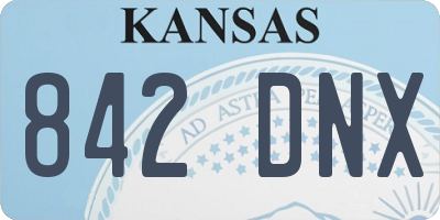 KS license plate 842DNX