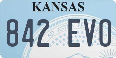 KS license plate 842EVO