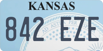 KS license plate 842EZE