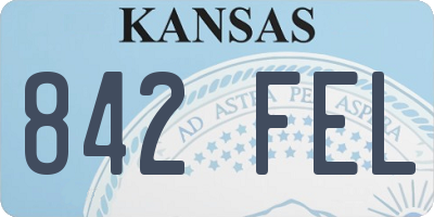 KS license plate 842FEL