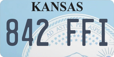 KS license plate 842FFI