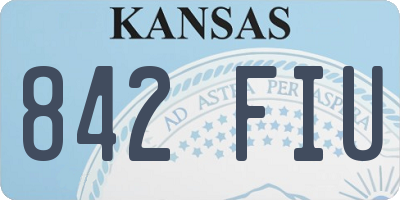 KS license plate 842FIU