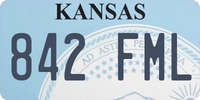 KS license plate 842FML