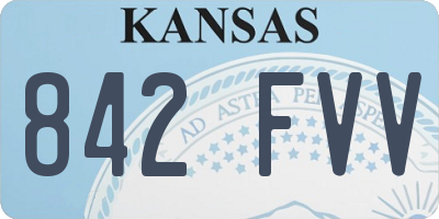 KS license plate 842FVV