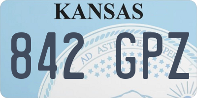 KS license plate 842GPZ