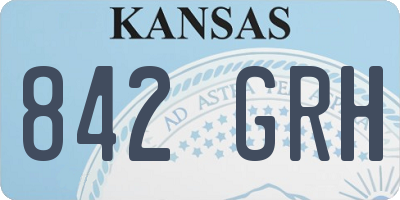 KS license plate 842GRH