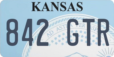 KS license plate 842GTR