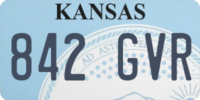 KS license plate 842GVR