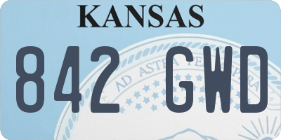 KS license plate 842GWD