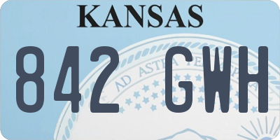KS license plate 842GWH
