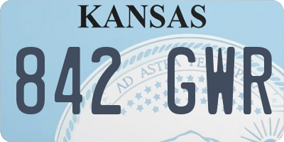KS license plate 842GWR