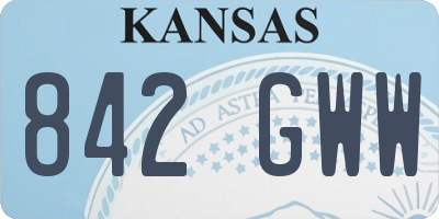 KS license plate 842GWW