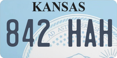 KS license plate 842HAH
