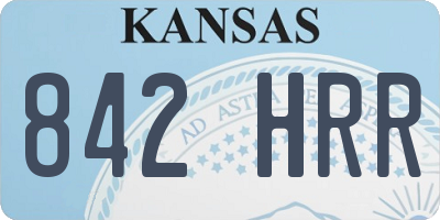 KS license plate 842HRR