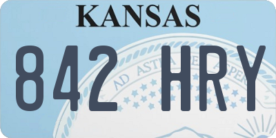 KS license plate 842HRY