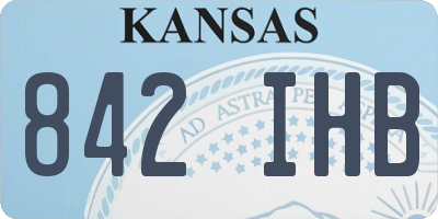 KS license plate 842IHB