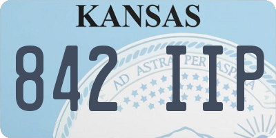 KS license plate 842IIP