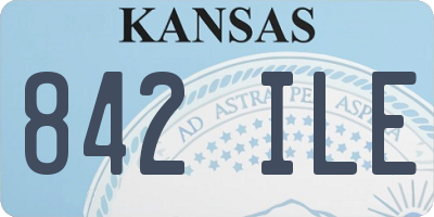 KS license plate 842ILE