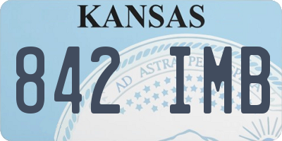 KS license plate 842IMB