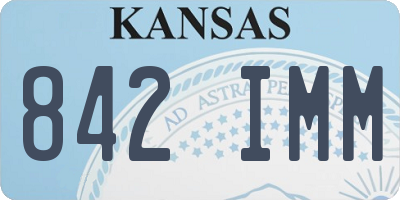 KS license plate 842IMM