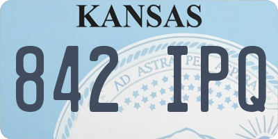 KS license plate 842IPQ