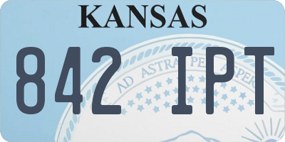 KS license plate 842IPT