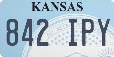 KS license plate 842IPY