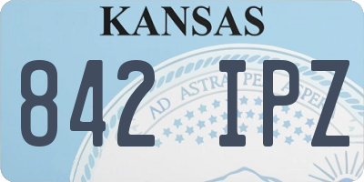 KS license plate 842IPZ