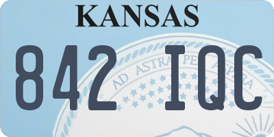 KS license plate 842IQC
