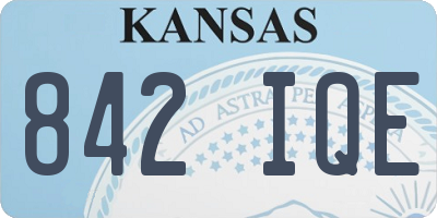 KS license plate 842IQE