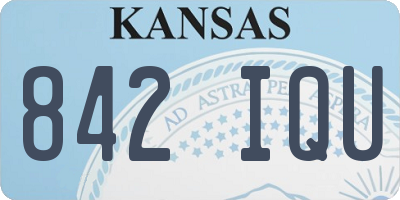 KS license plate 842IQU