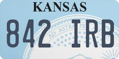 KS license plate 842IRB