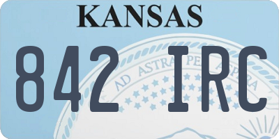 KS license plate 842IRC