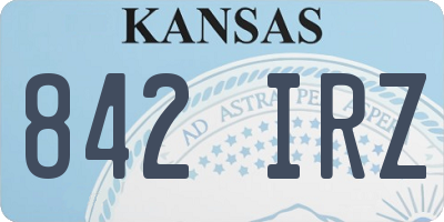 KS license plate 842IRZ