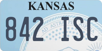 KS license plate 842ISC