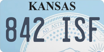 KS license plate 842ISF