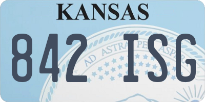 KS license plate 842ISG
