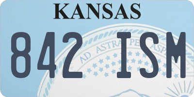 KS license plate 842ISM