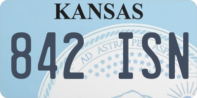 KS license plate 842ISN
